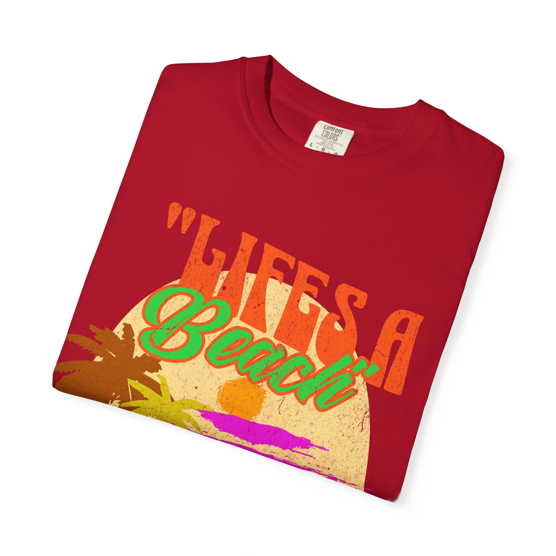Lifes A Beach Ya Know What I'm Sand? Retro style T shirt