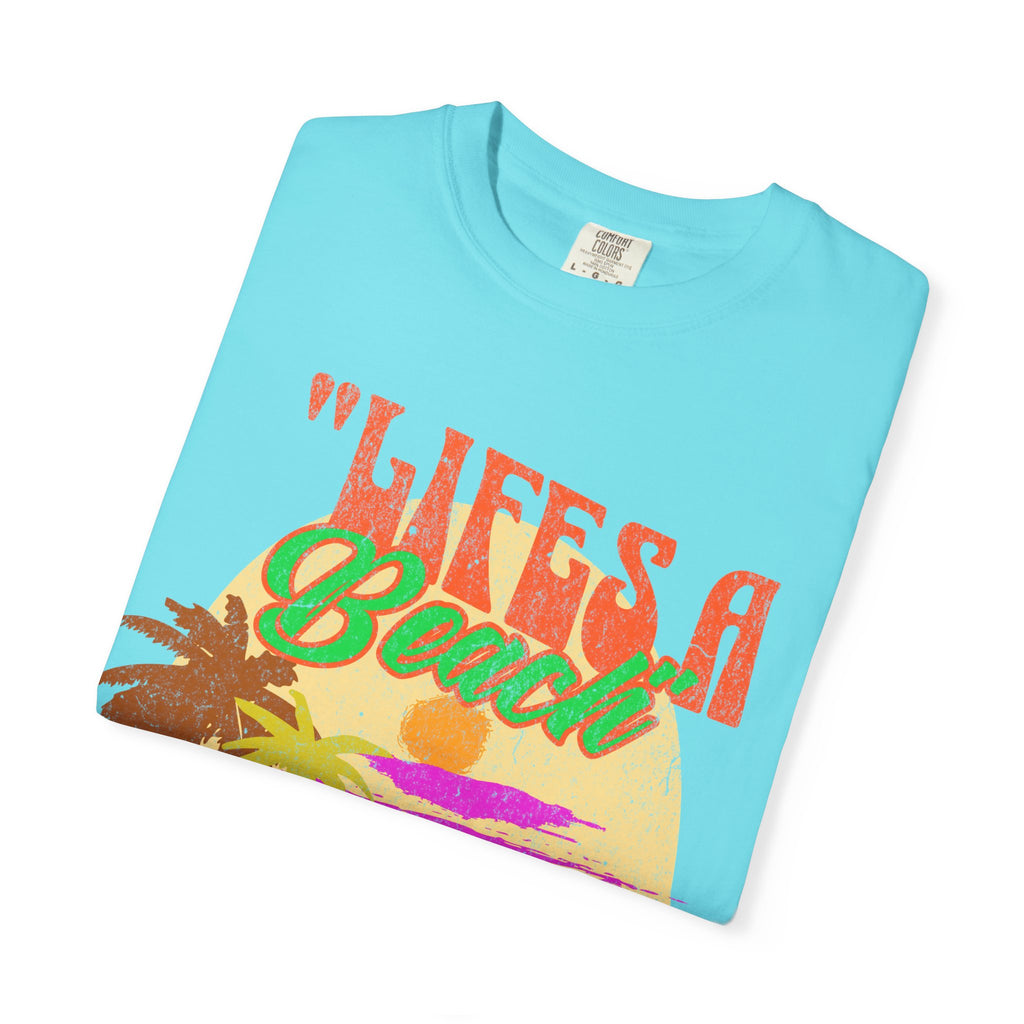 Lifes A Beach Ya Know What I'm Sand? Retro style T shirt