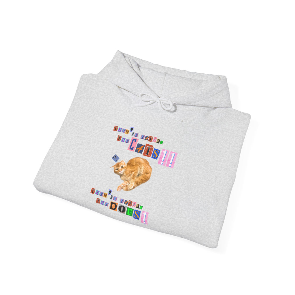 They're eating the cats They're eating the dogs Retro style Pullover