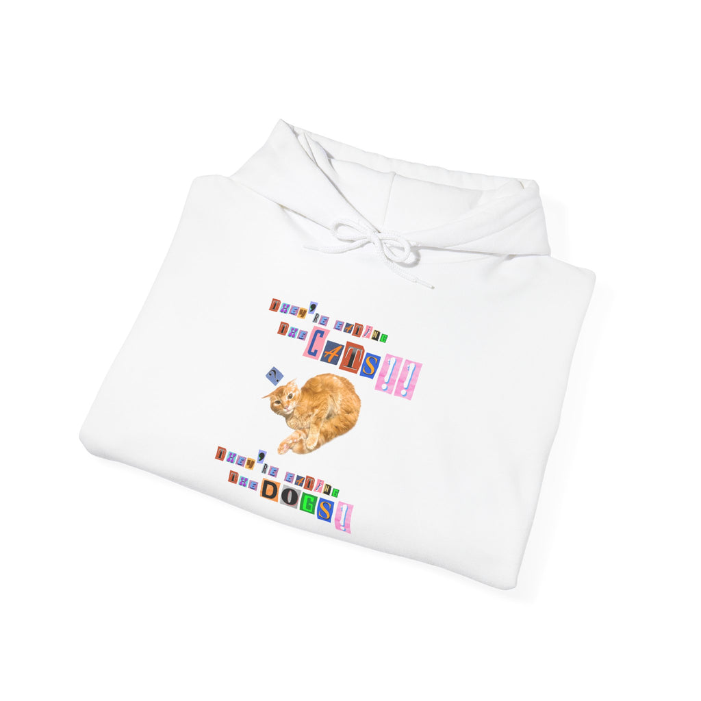 They're eating the cats They're eating the dogs Retro style Pullover