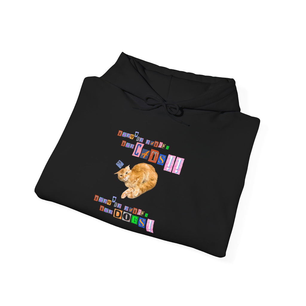 They're eating the cats They're eating the dogs Retro style Pullover