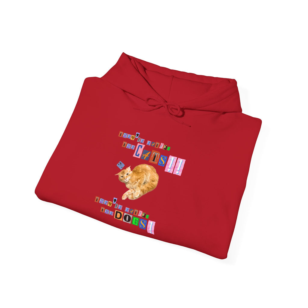 They're eating the cats They're eating the dogs Retro style Pullover