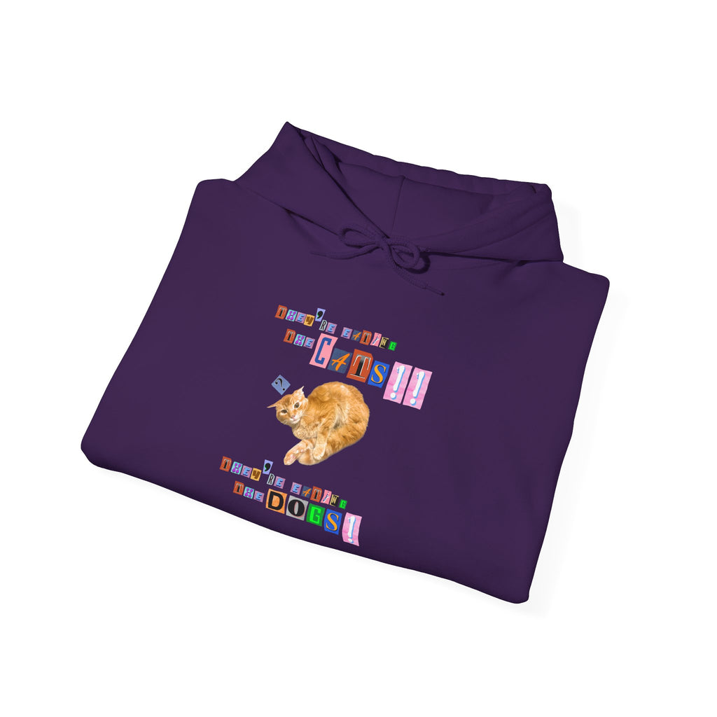 They're eating the cats They're eating the dogs Retro style Pullover