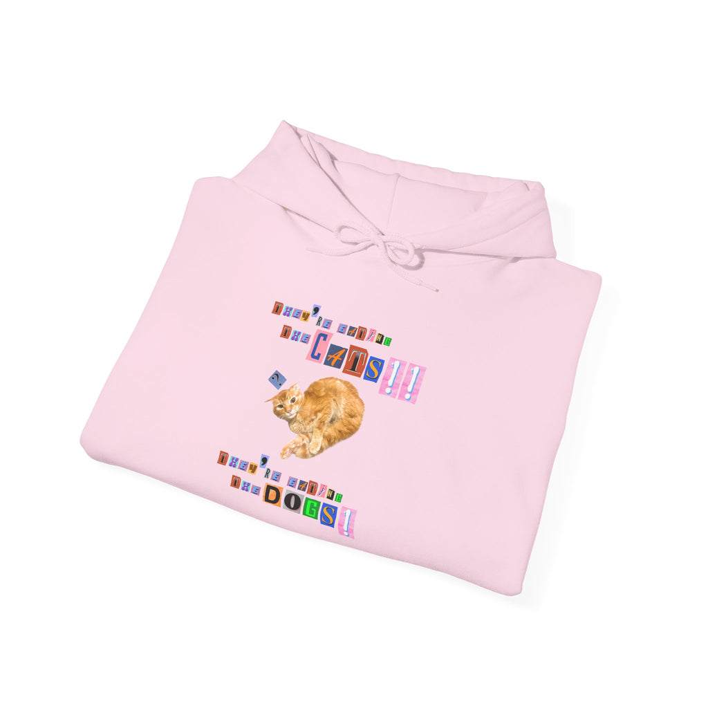 They're eating the cats They're eating the dogs Retro style Pullover