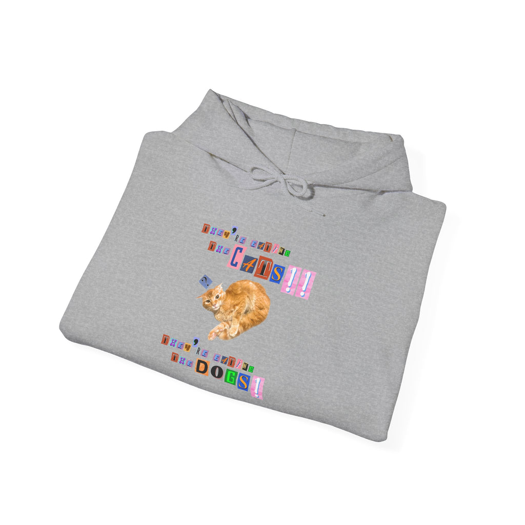 They're eating the cats They're eating the dogs Retro style Pullover