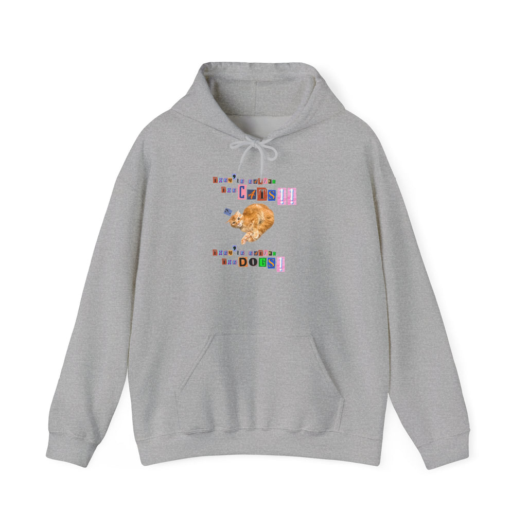 They're eating the cats They're eating the dogs Retro style Pullover