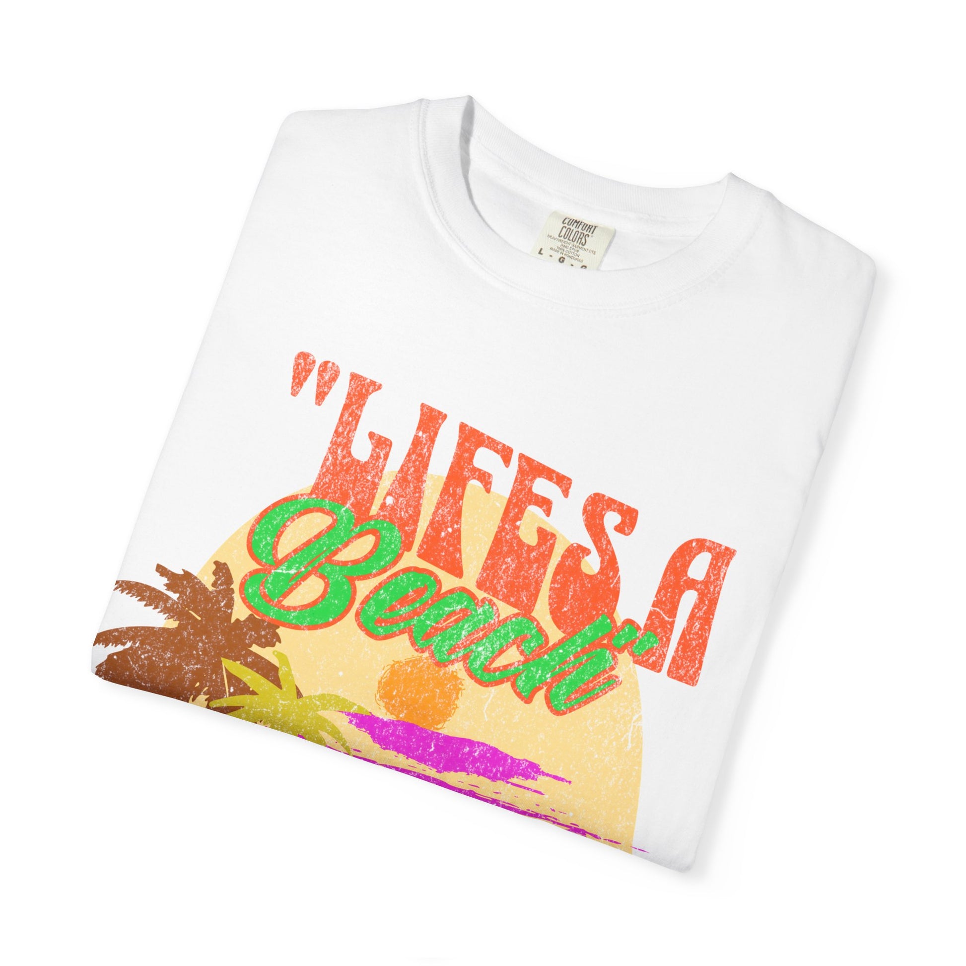 Lifes A Beach Ya Know What I'm Sand? Retro style T shirt