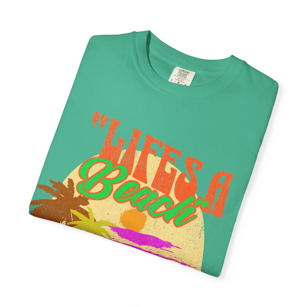 Lifes A Beach Ya Know What I'm Sand? Retro style T shirt